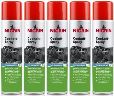 Nigrin Cockpit-Spray Meeresbrise 5x 400 Milliliter