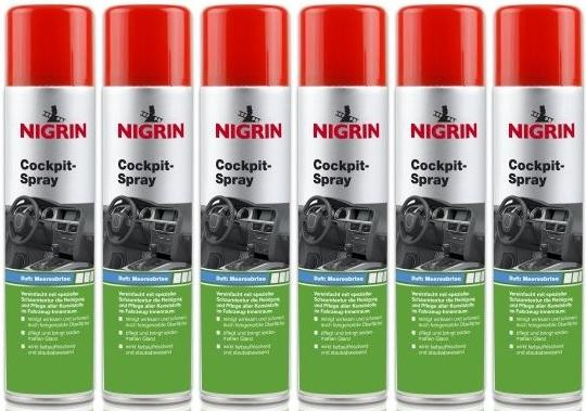 Nigrin Cockpit-Spray Meeresbrise 6x 400 Milliliter