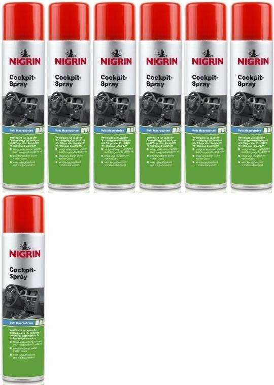 Nigrin Cockpit-Spray Meeresbrise 7x 400 Milliliter