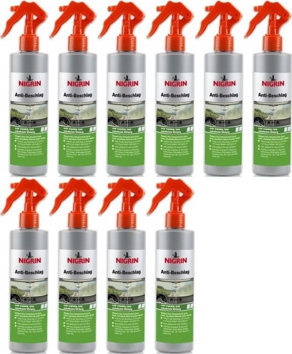 Nigrin Anti-Beschlag Pumpzerstäuber 10x 300 Milliliter