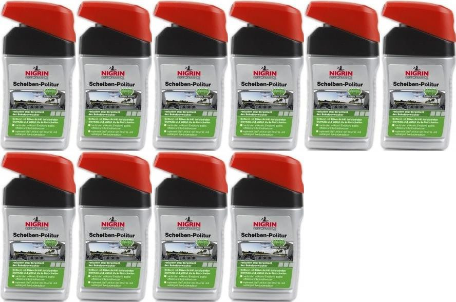 Nigrin Scheiben-Politur 10x 300 Milliliter