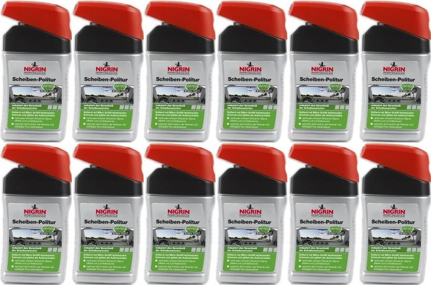 Nigrin Scheiben-Politur 12x 300 Milliliter