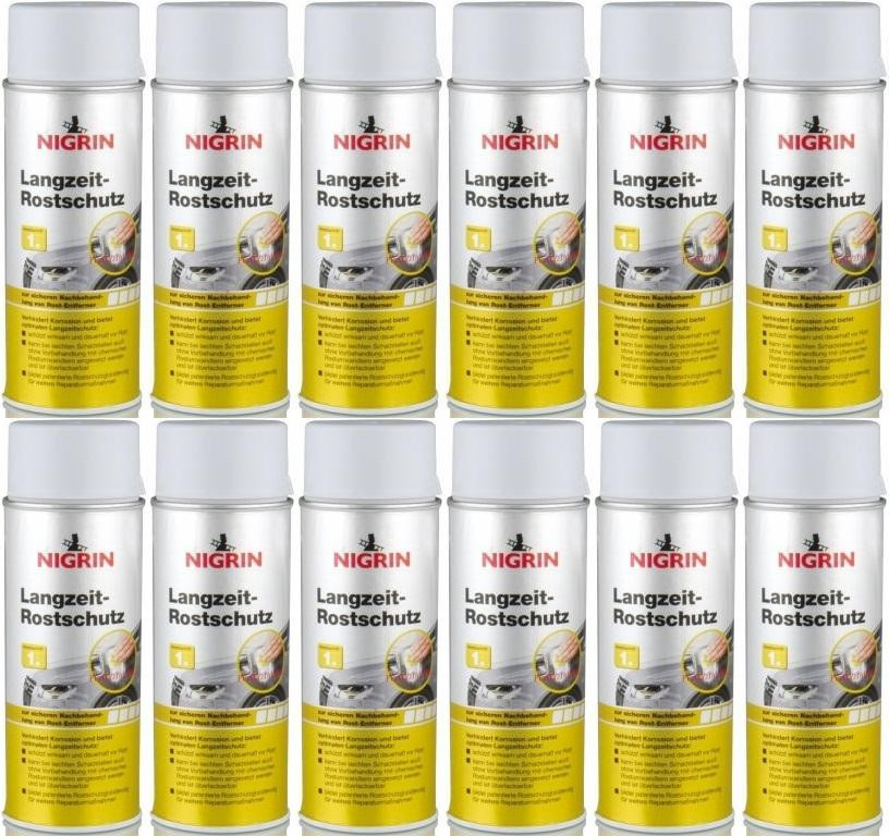 Nigrin Rostprimer-Spray grau 12x 400 Milliliter