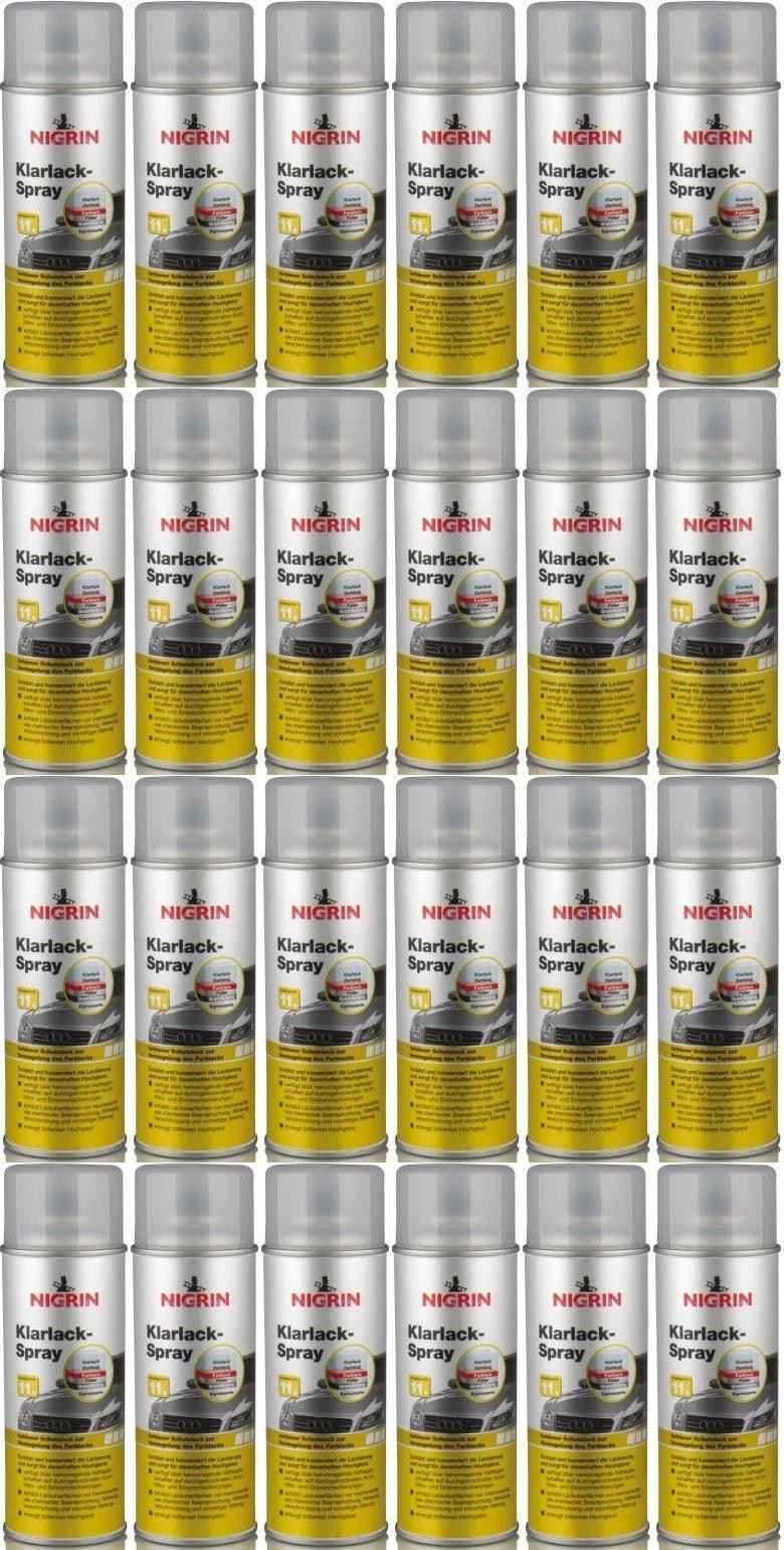 Nigrin Klarlack Spray 24x 400 Milliliter