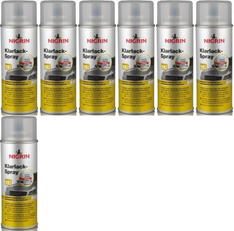 Nigrin Klarlack Spray 7x 400 Milliliter