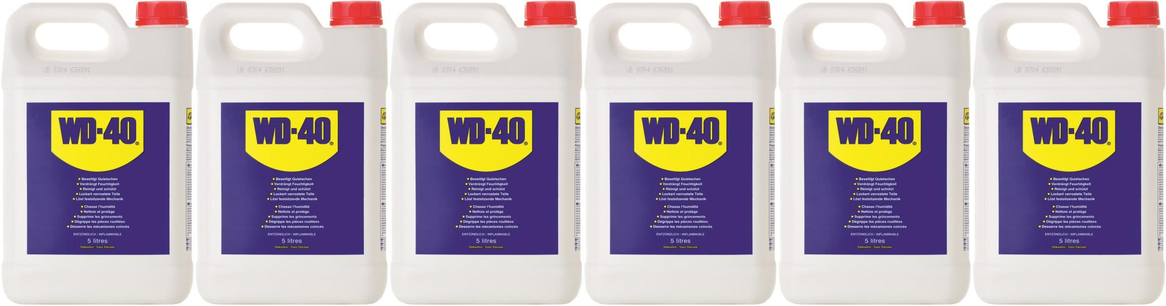 WD-40 Multifunktionsöl 6x 5 = 30 Liter