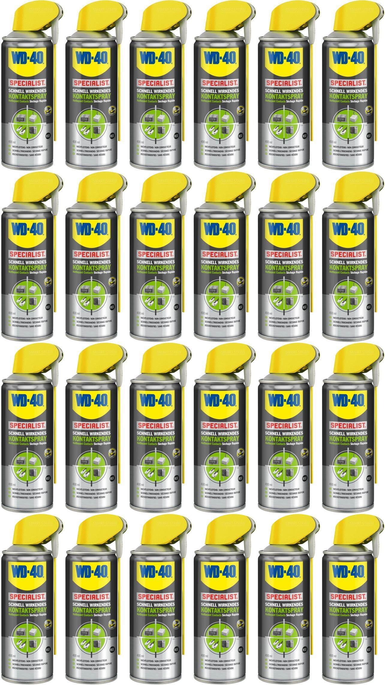WD-40 SPECIALIST Smart Straw Schnell wirkender Kontaktspray 24x 400 Milliliter