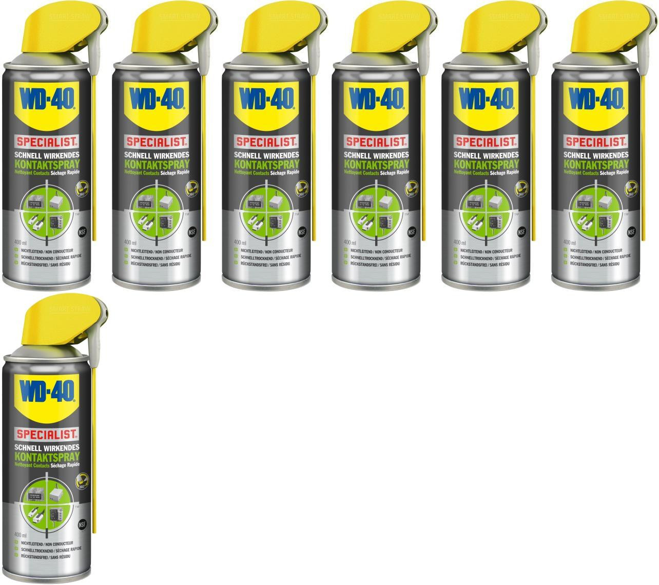 WD-40 SPECIALIST Smart Straw Schnell wirkender Kontaktspray 7x 400 Milliliter