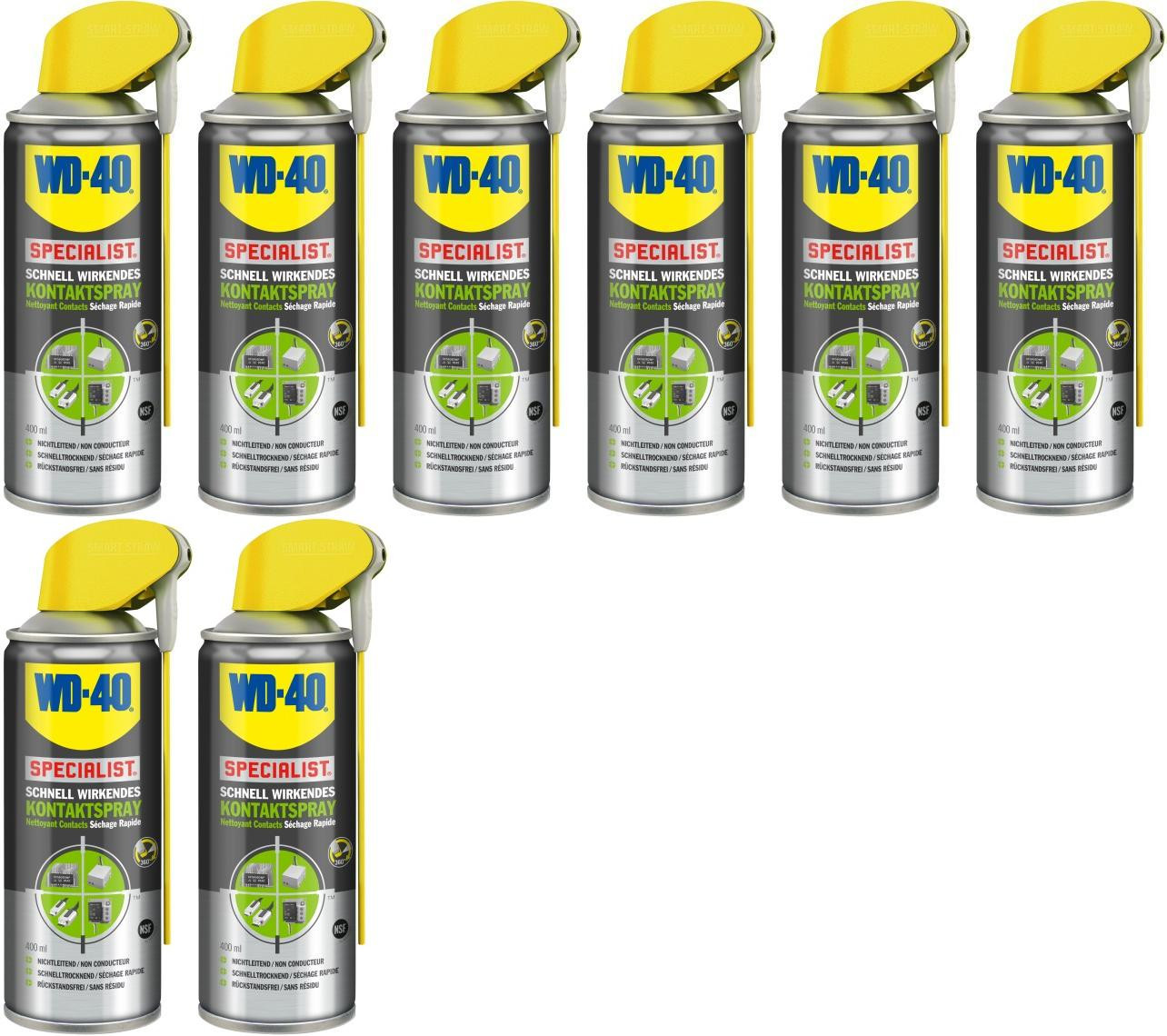 WD-40 SPECIALIST Smart Straw Schnell wirkender Kontaktspray 8x 400 Milliliter