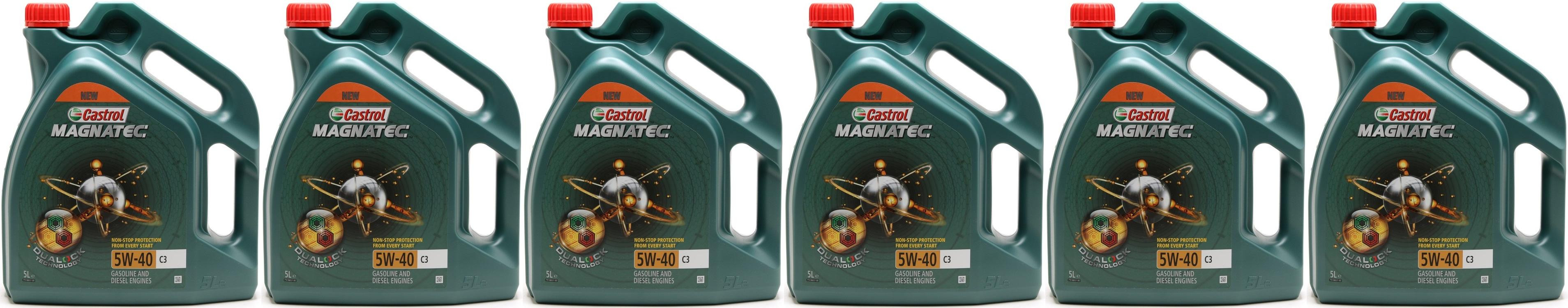 Castrol Magnatec 5W-40 C3 Motoröl 6x 5 = 30 Liter