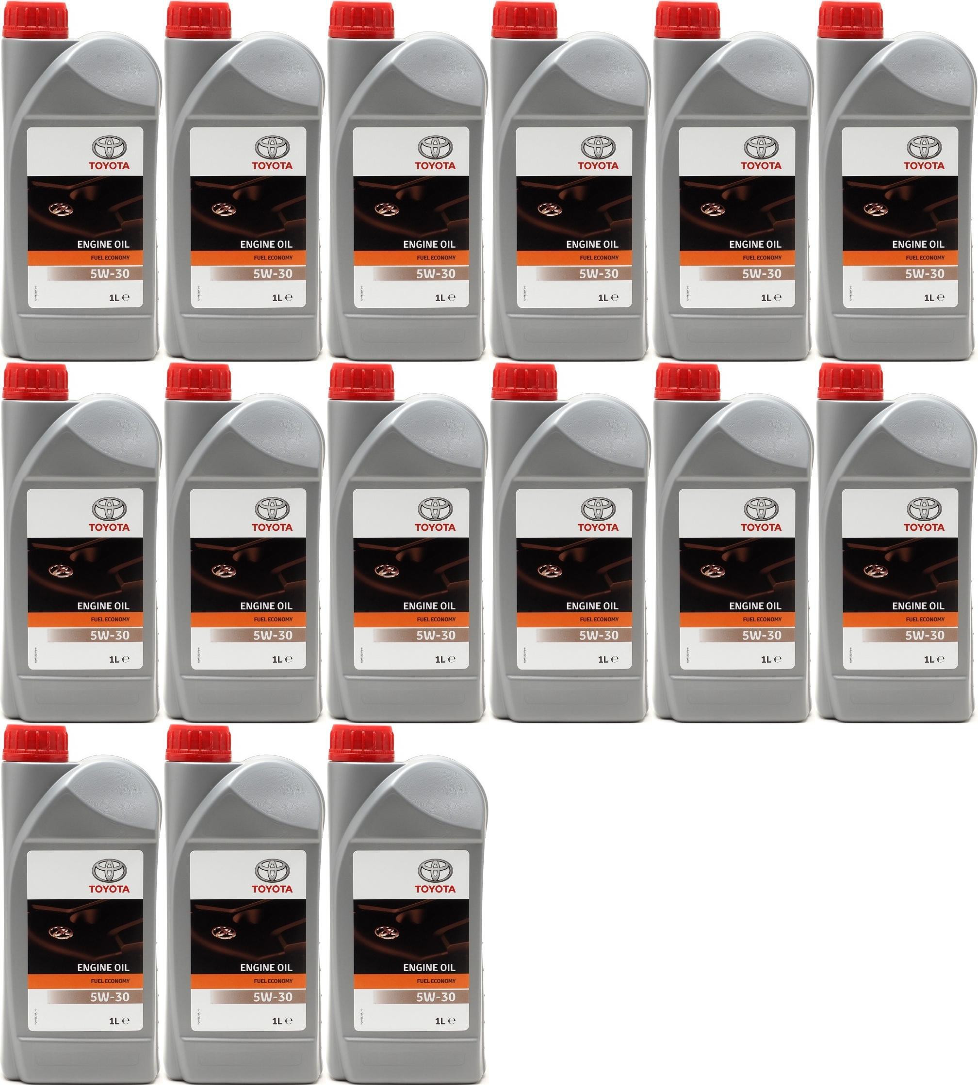 Original Toyota Fuel Economy 5W-30 Motoröl 15x 1l = 15 Liter