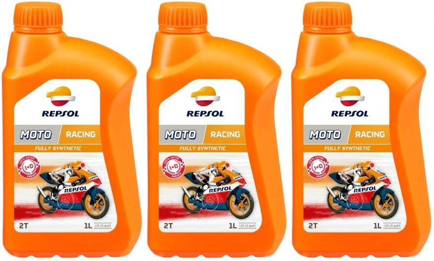 Repsol Motorrad Motoröl MOTO RACING 2T 1 Liter 3x 1l = 3 Liter