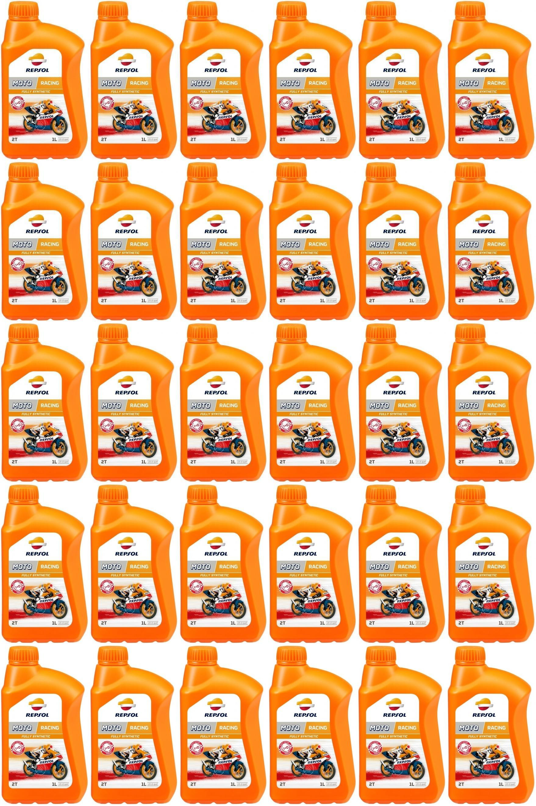 Repsol Motorrad Motoröl MOTO RACING 2T 1 Liter 30x 1l = 30 Liter