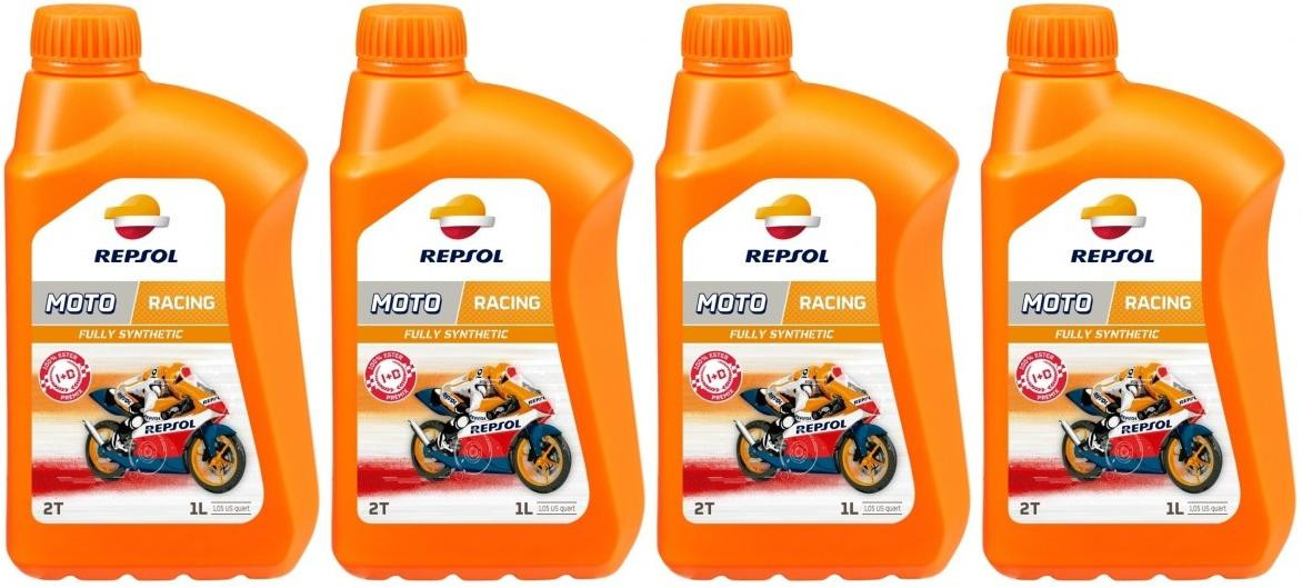 Repsol Motorrad Motoröl MOTO RACING 2T 1 Liter 4x 1l = 4 Liter