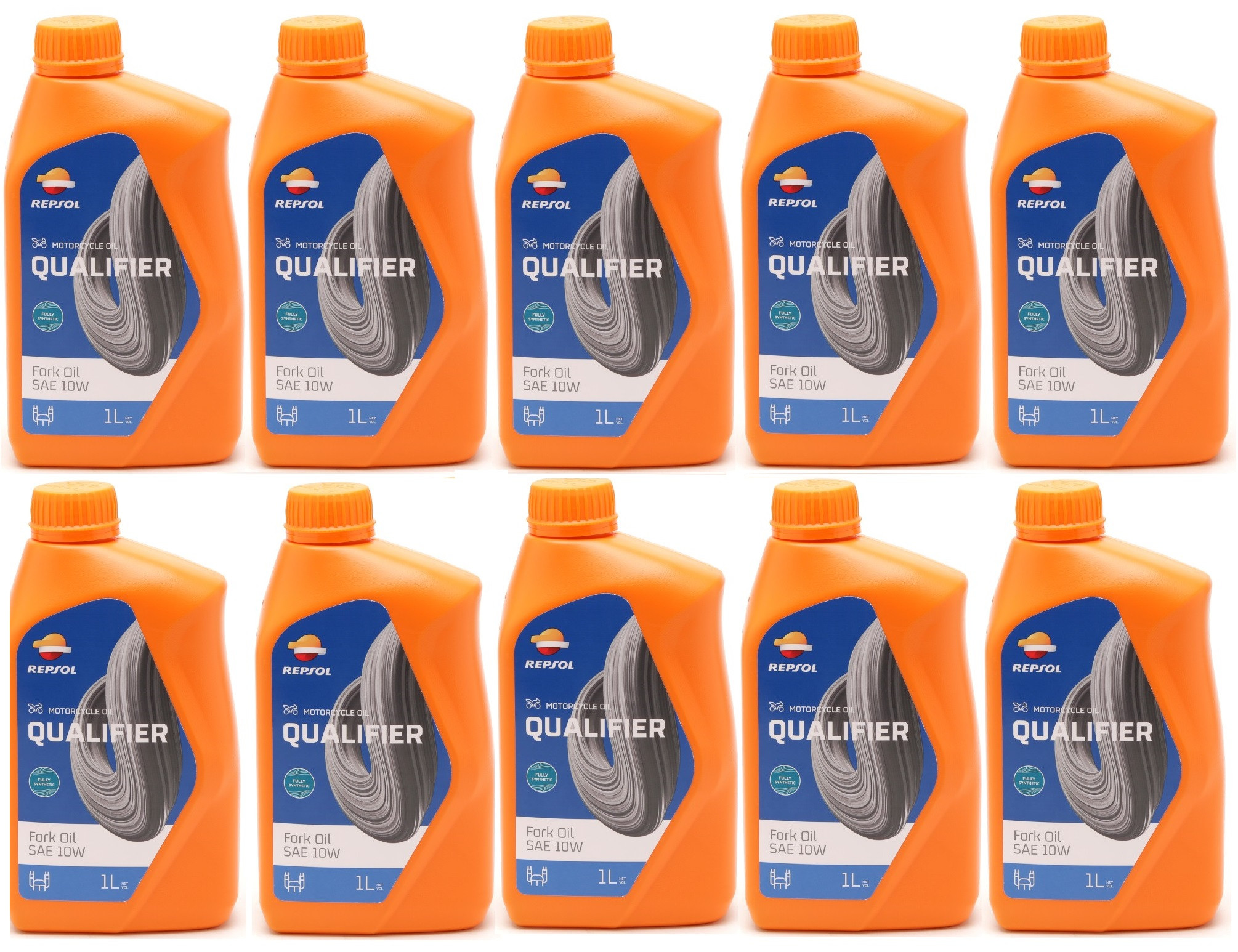 Repsol Motorrad Gabelöl MOTO FORK OIL 10W 1 Liter 10x 1l = 10 Liter