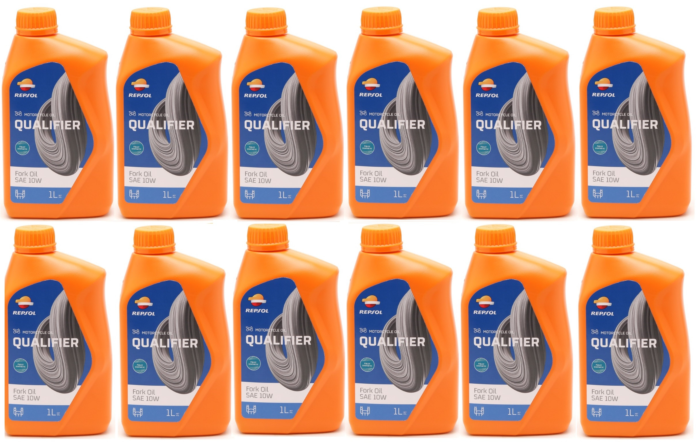 Repsol Motorrad Gabelöl MOTO FORK OIL 10W 1 Liter 12x 1l = 12 Liter
