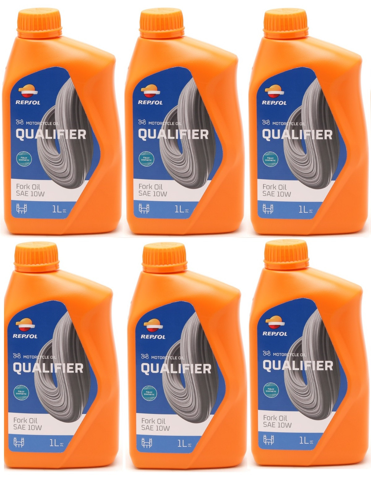 Repsol Motorrad Gabelöl MOTO FORK OIL 10W 1 Liter 6x 1l = 6 Liter