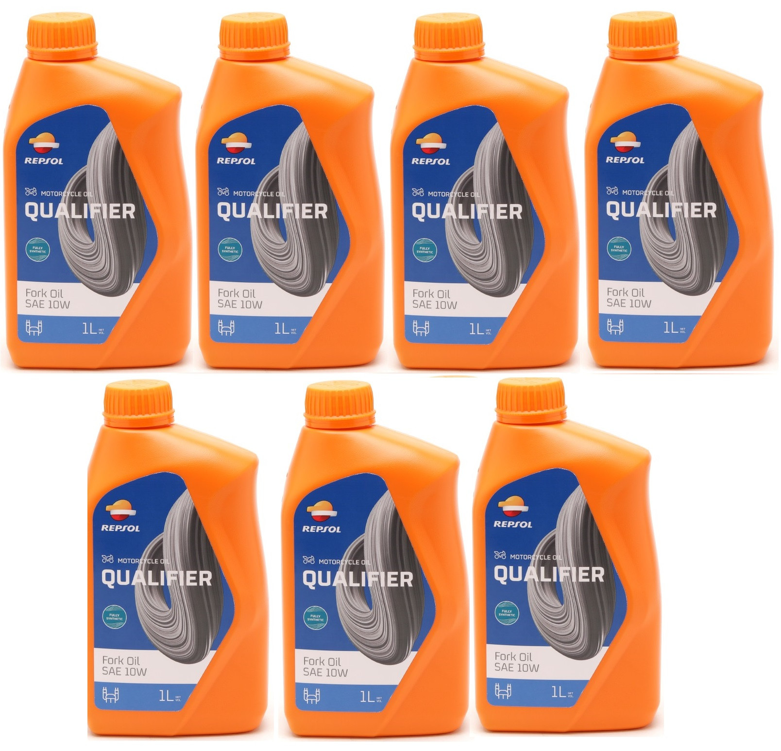Repsol Motorrad Gabelöl MOTO FORK OIL 10W 1 Liter 7x 1l = 7 Liter