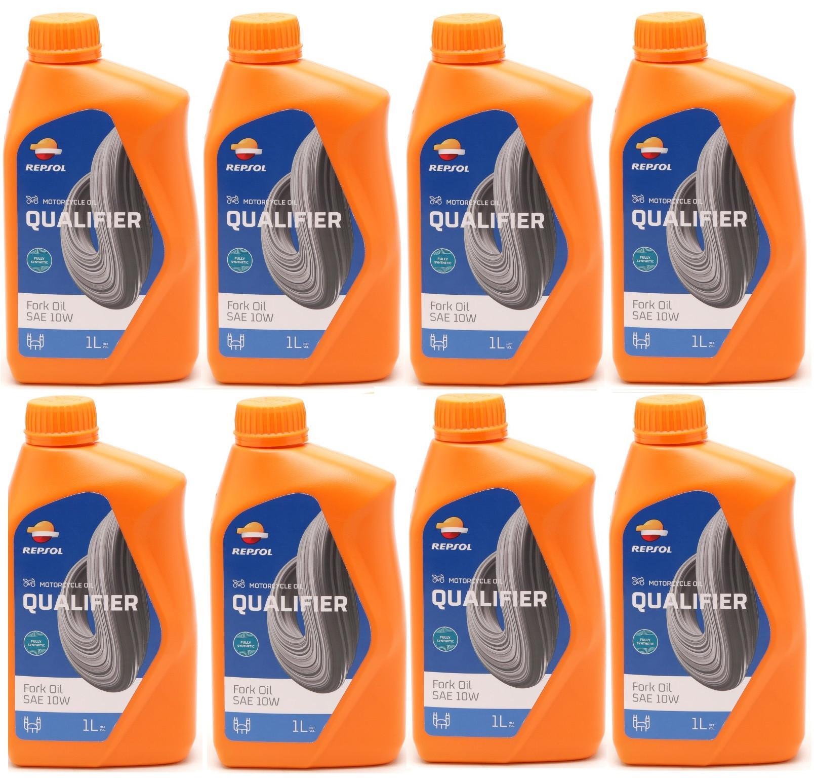 Repsol Motorrad Gabelöl MOTO FORK OIL 10W 1 Liter 8x 1l = 8 Liter