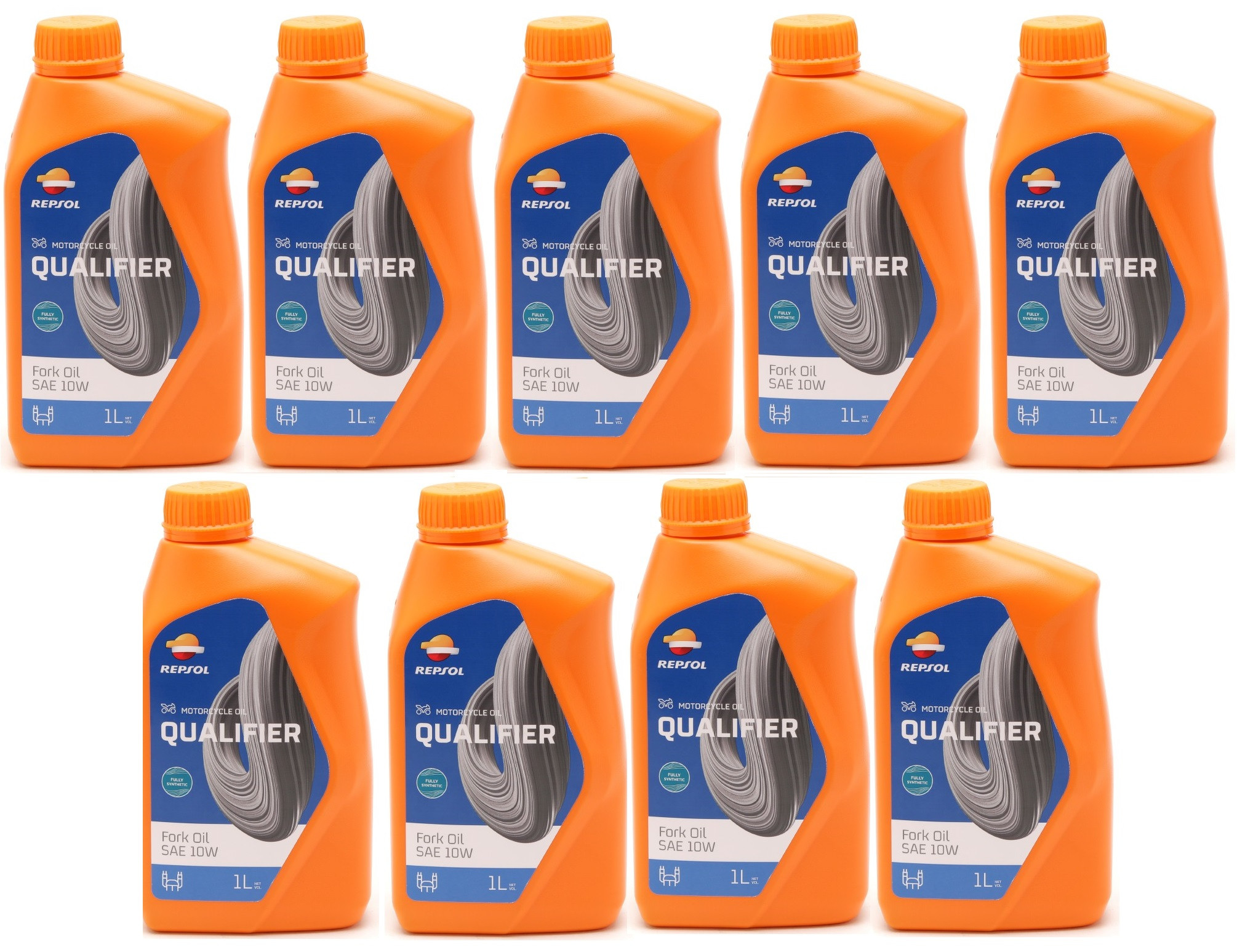 Repsol Motorrad Gabelöl MOTO FORK OIL 10W 1 Liter 9x 1l = 9 Liter