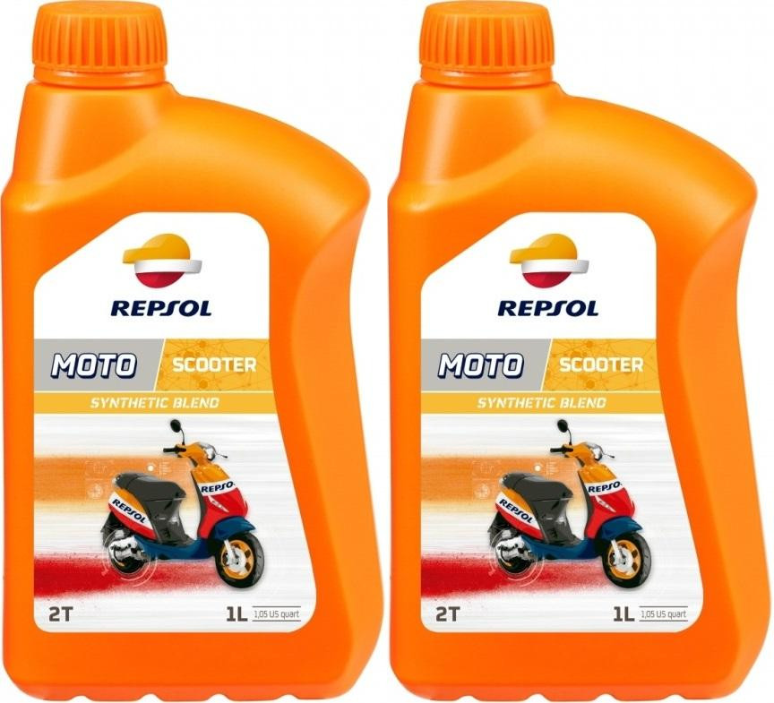 Repsol Motorrad Motoröl MOTO SCOOTER 2T 1 Liter 2x 1l = 2 Liter