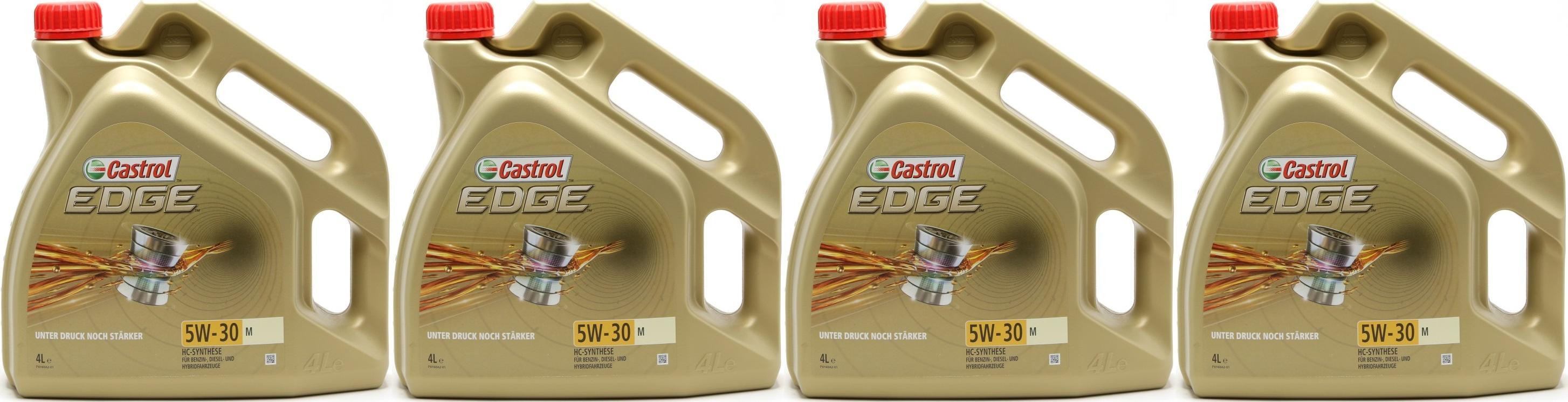 Castrol Edge 5W-30 M (BMW LL04 + MB 229.52) Motoröl 4x 4l = 16 Liter