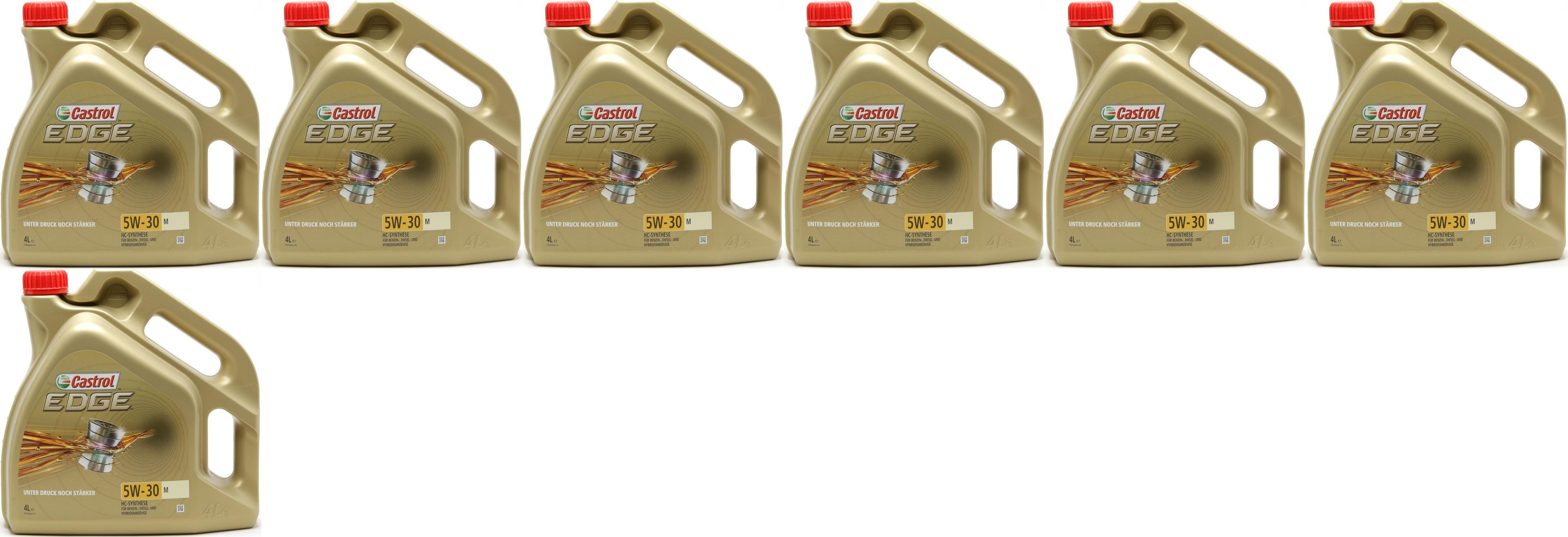 Castrol Edge 5W-30 M (BMW LL04 + MB 229.52) Motoröl 7x 4l = 28 Liter