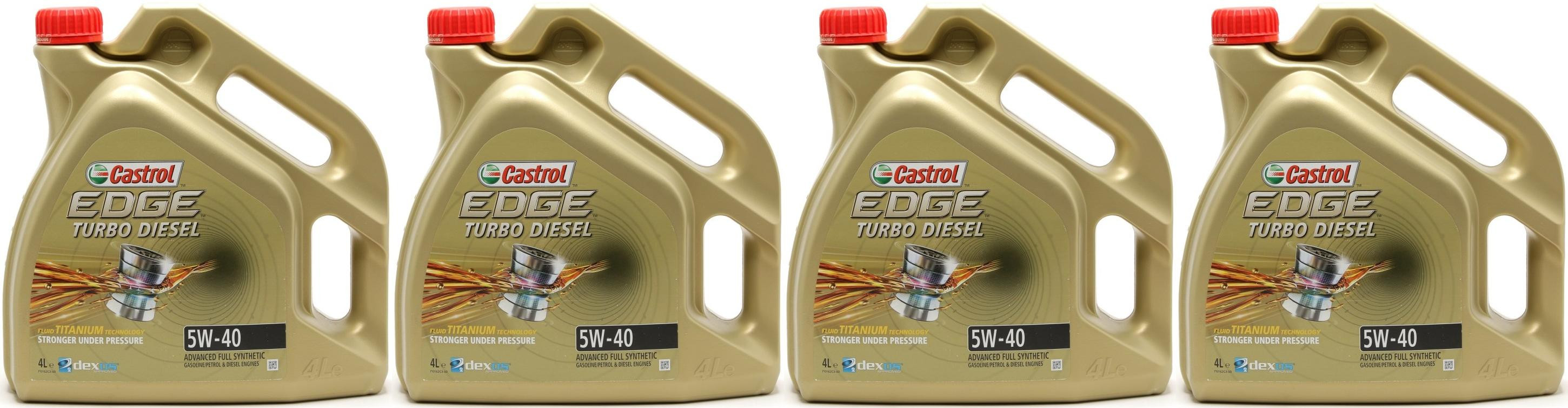 Castrol Edge Turbo Diesel 5W-40 Fluid Titanium (ex. FST) Motoröl 4x4l = 16 Liter