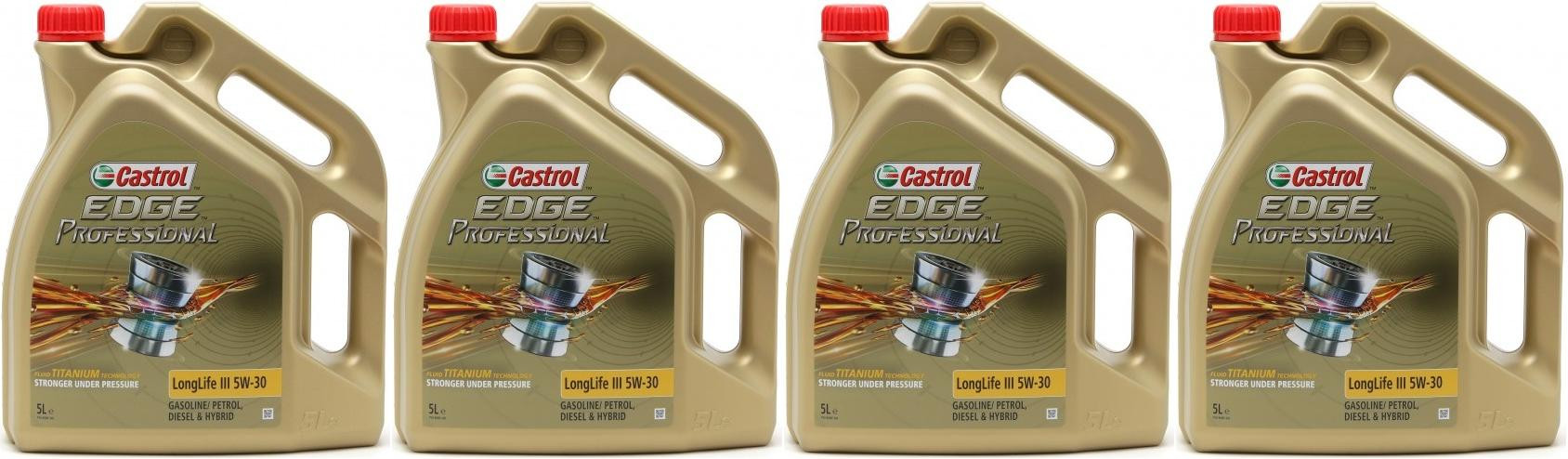 Castrol Edge Professional Longlife III Fluid Titanium (ex FST) 5W-30 4x5=20l