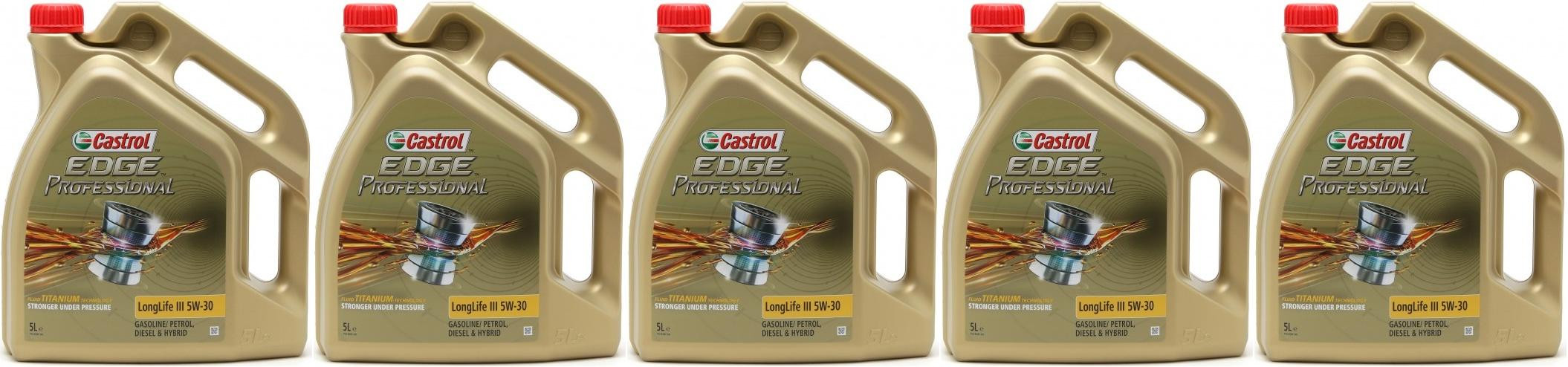 Castrol Edge Professional Longlife III Fluid Titanium (ex FST) 5W-30 5x5=25l