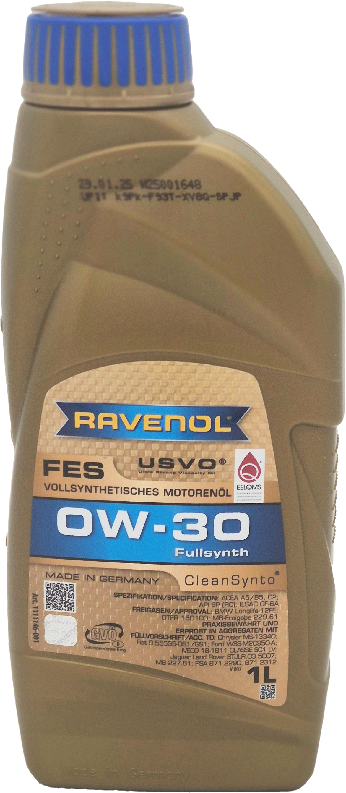 Ravenol FES SAE 0W-30 Motoröl 1 Liter Flasche