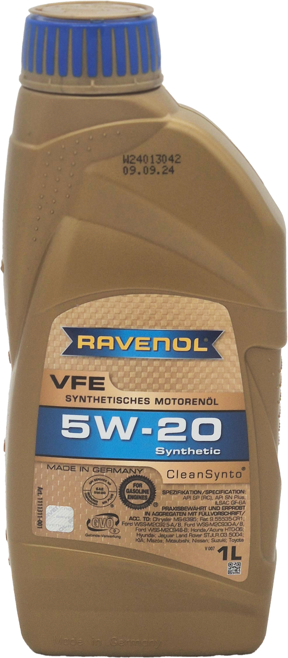 Ravenol VFE SAE 5W-20 Motoröl 1 Liter Flasche