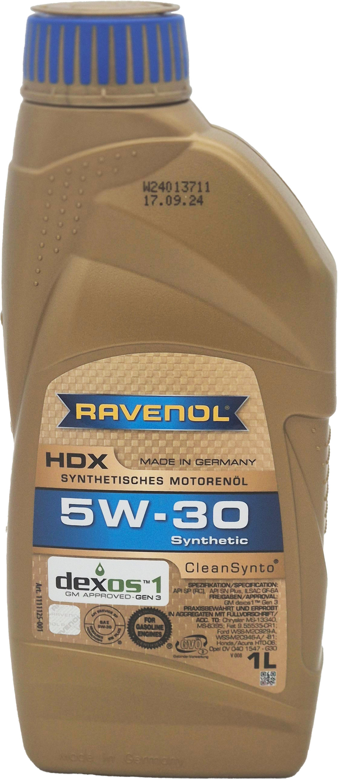 Ravenol HDX SAE 5W-30 Motoröl 1 Liter Flasche