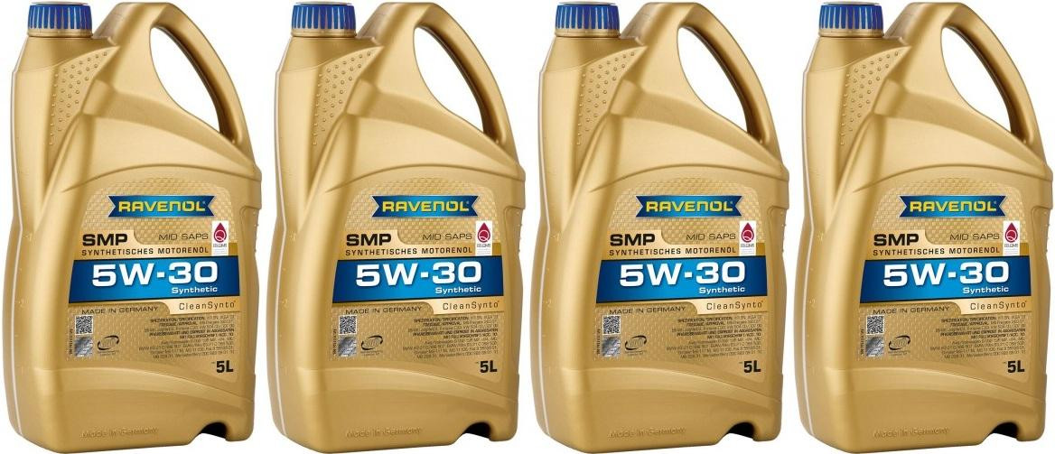 Ravenol RAVENOL SMP SAE 5W-30 Motoröl 4x 5 = 20 Liter