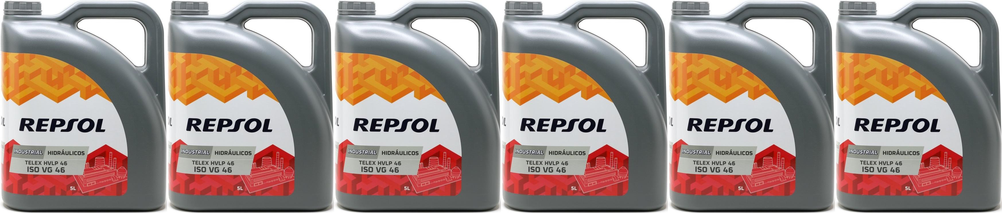 Repsol Hydrauliköl TELEX HVLP 46 6x 5 = 30 Liter