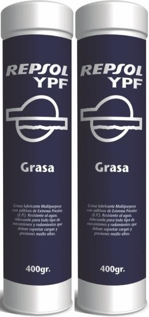 Repsol Lithium Schmierfett MP 2 Fett Kartusche 2x 400 Gramm