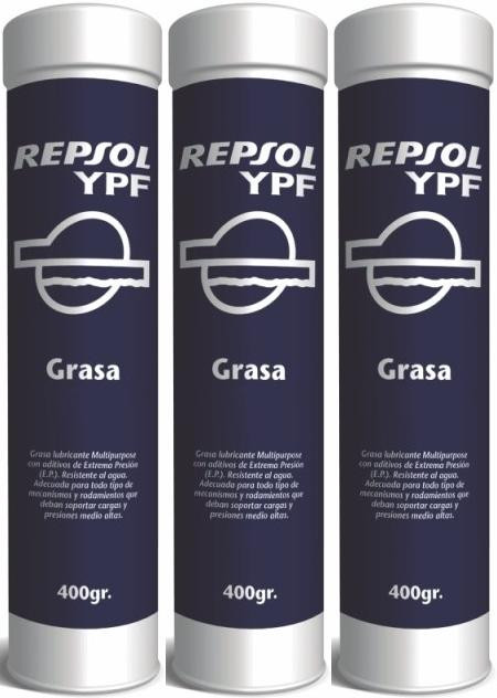 Repsol Schmierfett GRASA MOLIBGRAS EP 2 Fett Kartusche 3x 400 Gramm