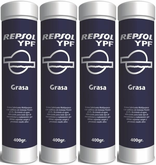 Repsol Schmierfett GRASA MOLIBGRAS EP 2 Fett Kartusche 4x 400 Gramm