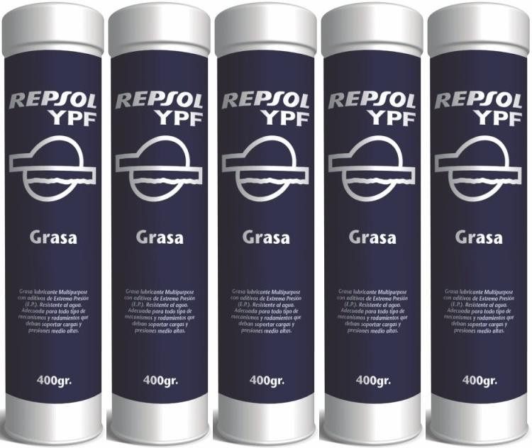 Repsol Schmierfett GRASA MOLIBGRAS EP 2 Fett Kartusche 5x 400 Gramm