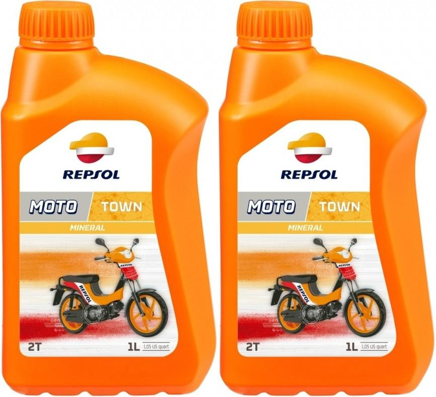 Repsol Motorrad Motoröl MOTO TOWN 2T 1 Liter 2x 1l = 2 Liter