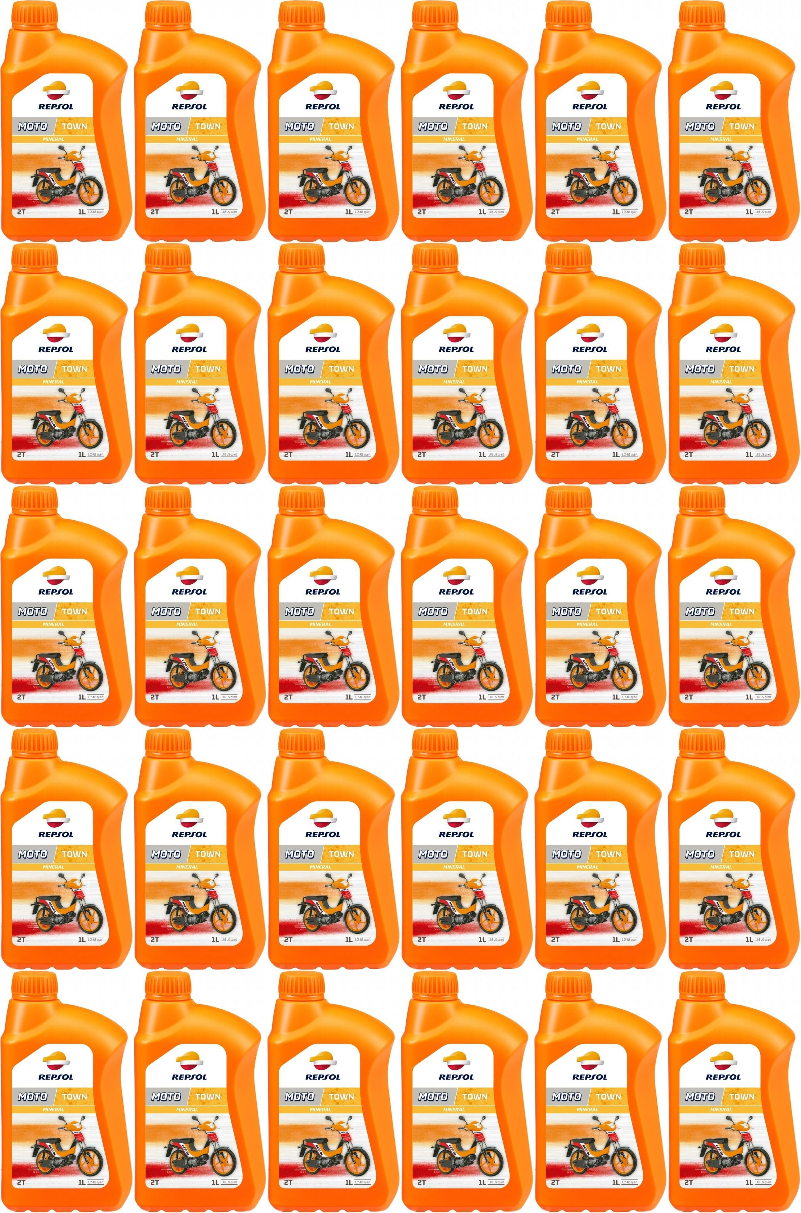 Repsol Motorrad Motoröl MOTO TOWN 2T 1 Liter 30x 1l = 30 Liter