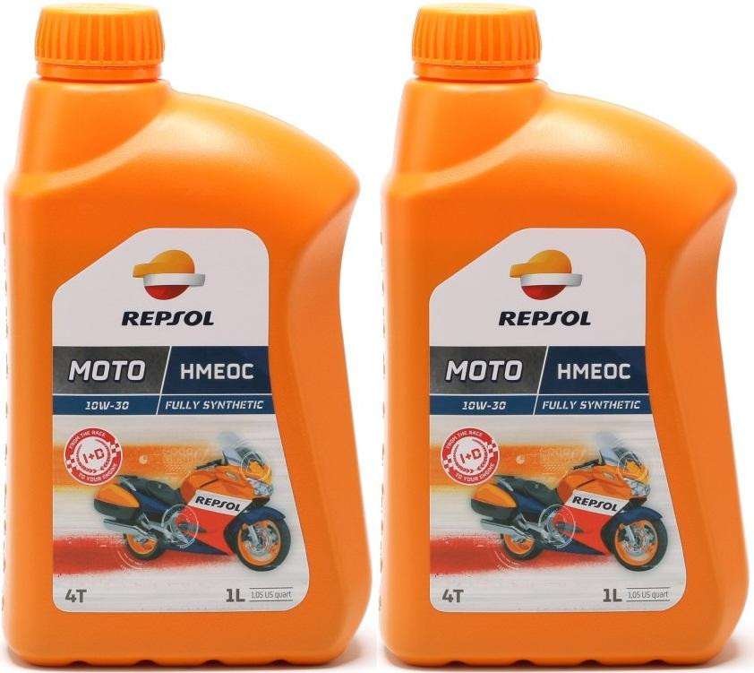Repsol Motorrad Motoröl MOTO HMEOC 4T 10W30 1 Liter 2x 1l = 2 Liter