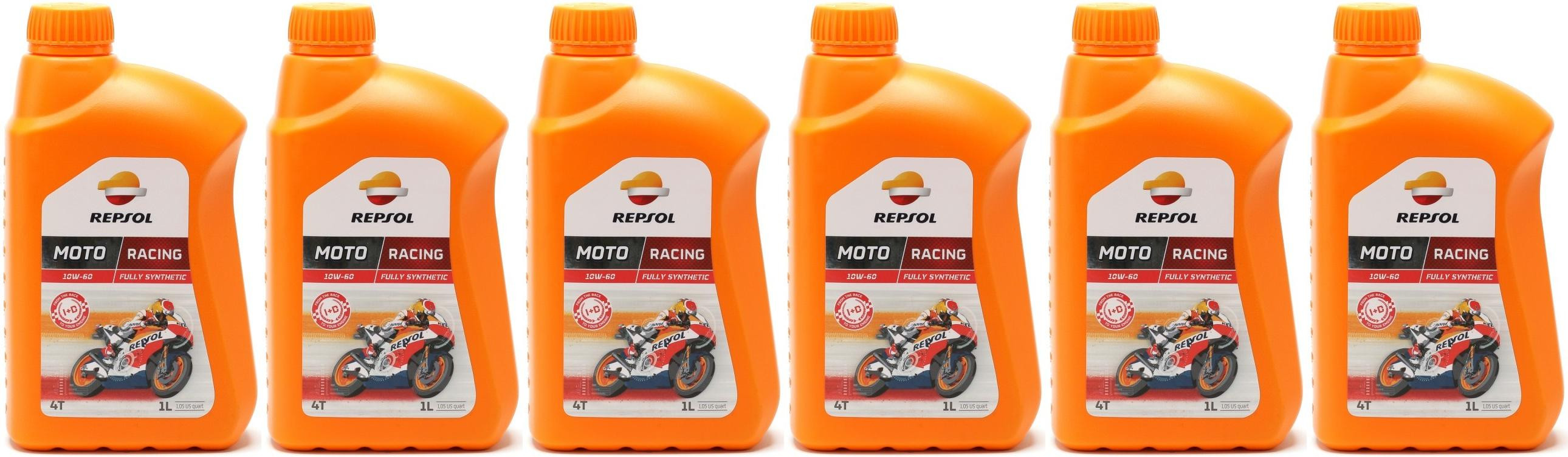 Repsol Motorrad Motoröl MOTO RACING 4T 10W-60 1 Liter 6x 1l = 6 Liter