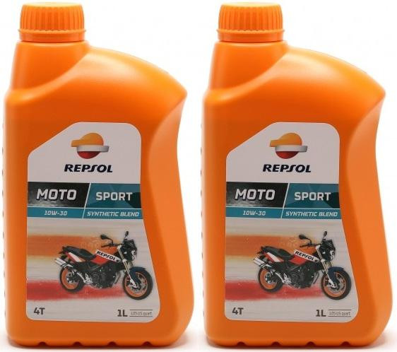 Repsol Motorrad Motoröl MOTO SPORT 4T 10W30 1 Liter 2x 1l = 2 Liter