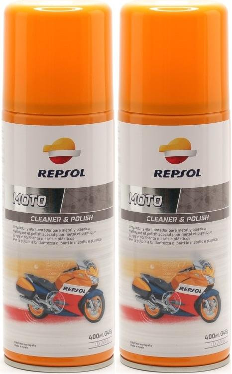 Repsol Motorrad MOTO CLEANER & POLISH 2x 400 Milliliter