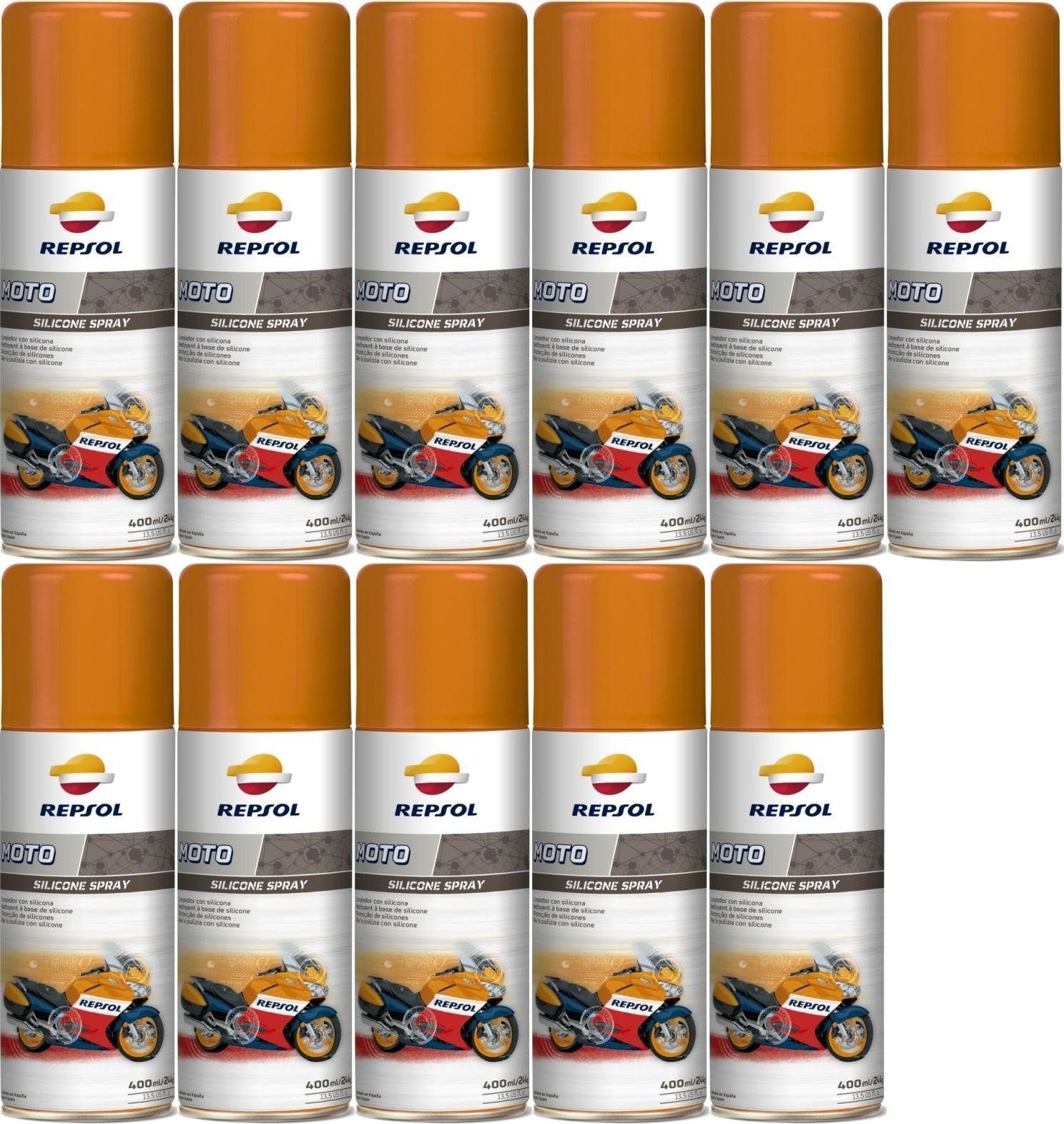 Repsol Motorrad MOTO SILICONE SPRAY 11x 400 Milliliter