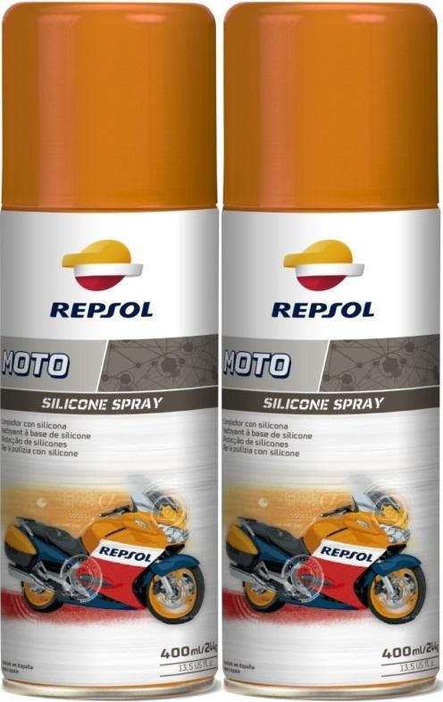 Repsol Motorrad MOTO SILICONE SPRAY 2x 400 Milliliter