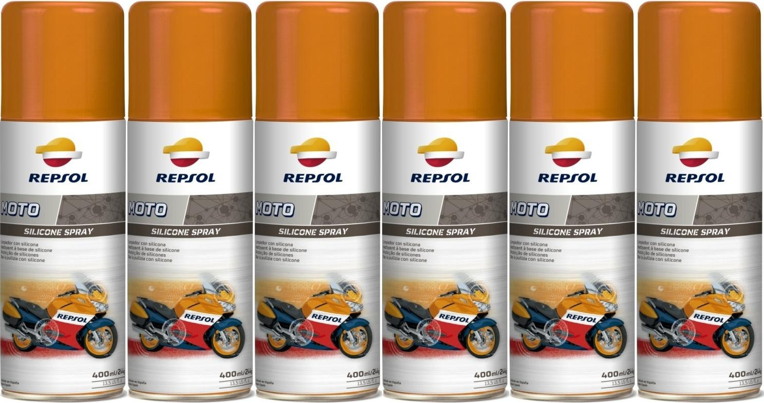 Repsol Motorrad MOTO SILICONE SPRAY 6x 400 Milliliter
