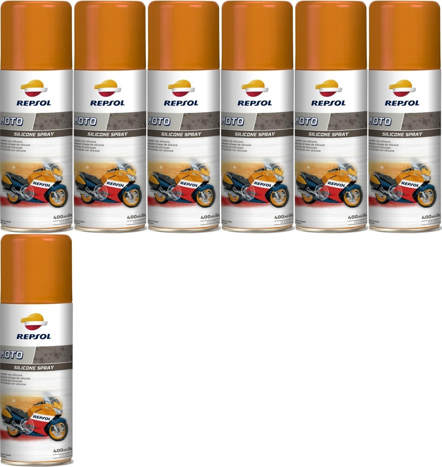 Repsol Motorrad MOTO SILICONE SPRAY 7x 400 Milliliter