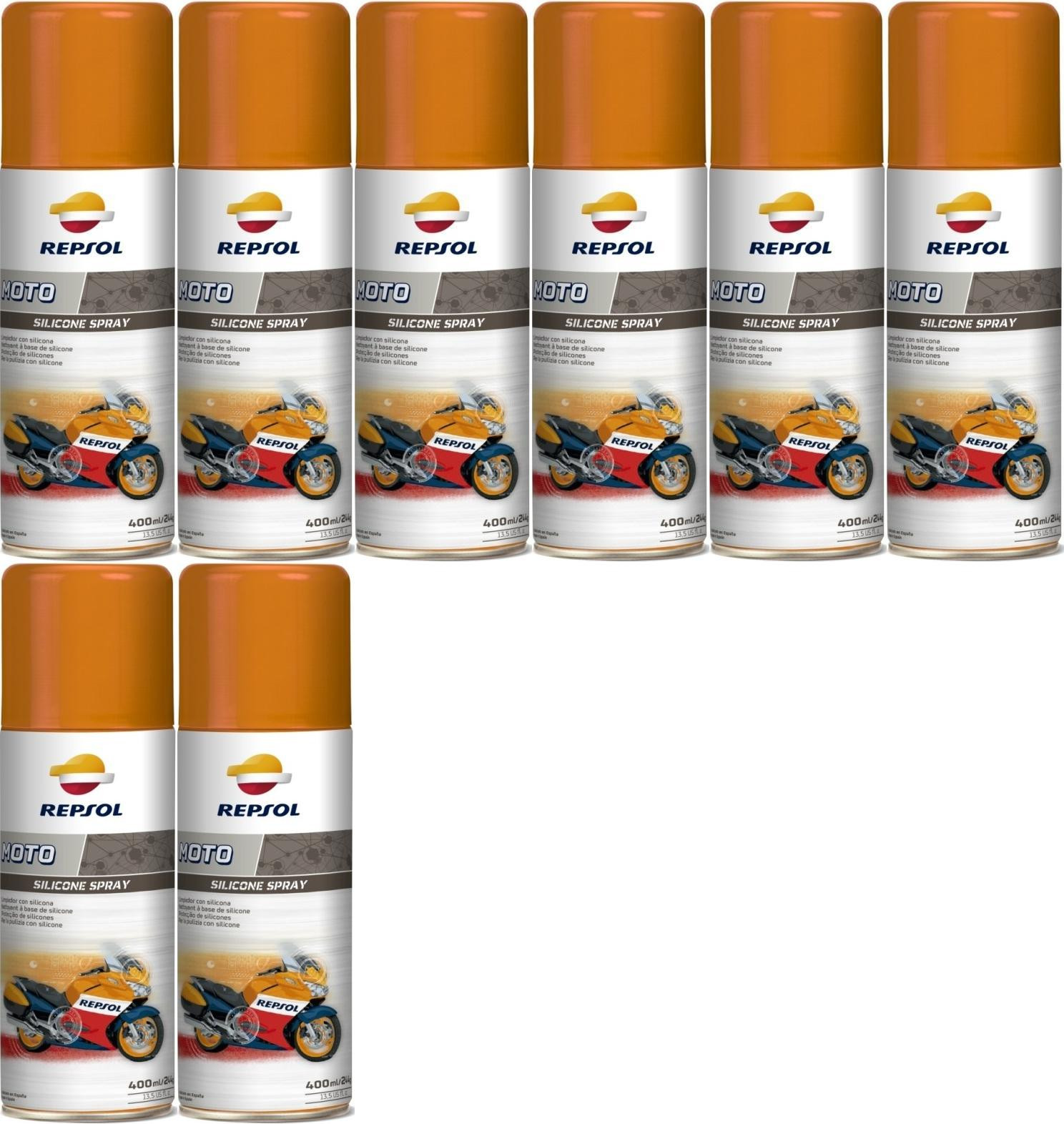 Repsol Motorrad MOTO SILICONE SPRAY 8x 400 Milliliter